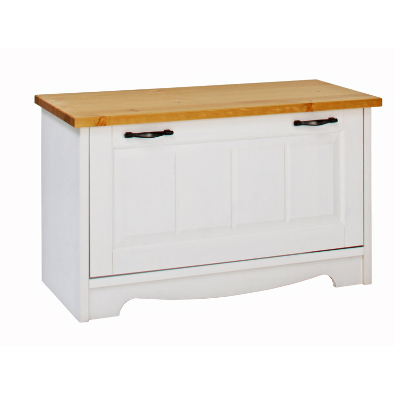 8 Pair Solid Wood Shoe Storage Cabinet, White 