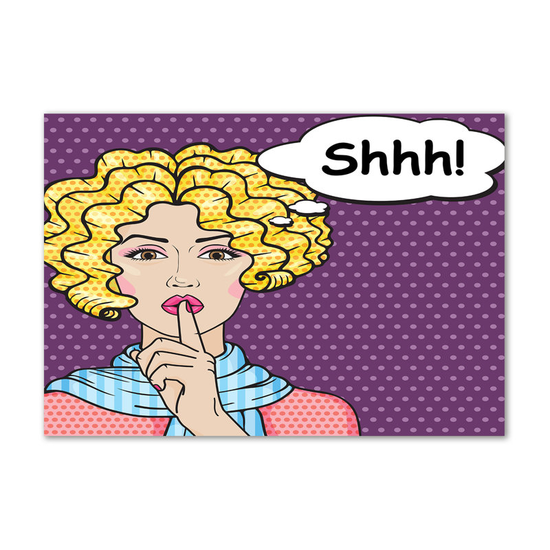 Comic Woman - Wrapped Canvas Print, Canvas, 70cm H x 100cm W