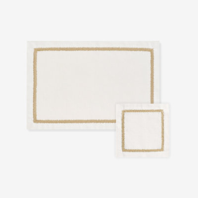 Jarmaris Linen Embroidered Rectangle