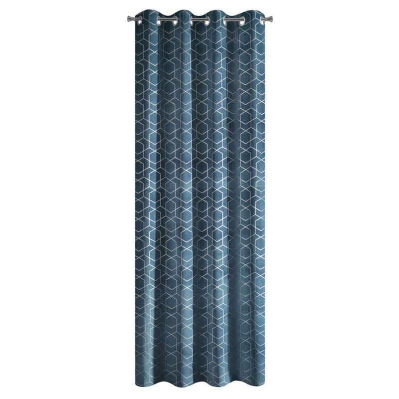 Room Darkening Curtain Single Panel, Navy Blue