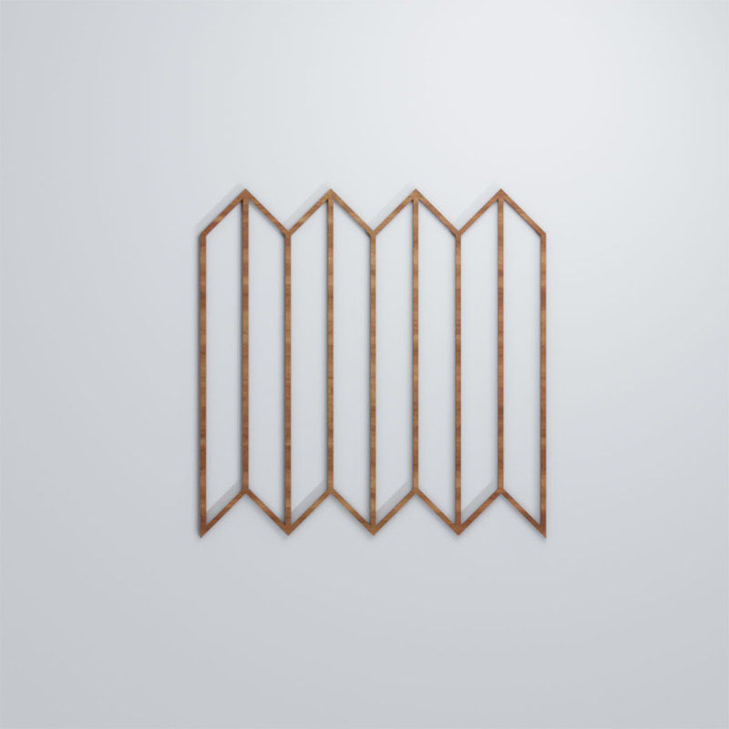 Panneaux muraux décoratifs en bois Conroe, Noyer, H 23 3/8 po x l 23 3/8 po x P 3/8 po