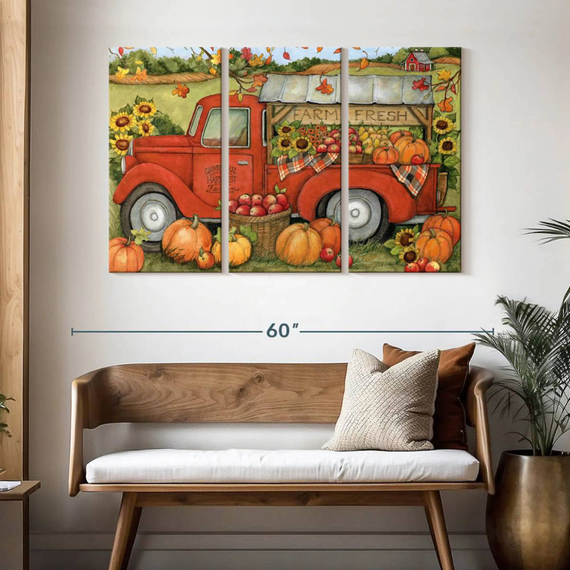 Camion orange Mehar Harvest II, H 32 po x l 50 po