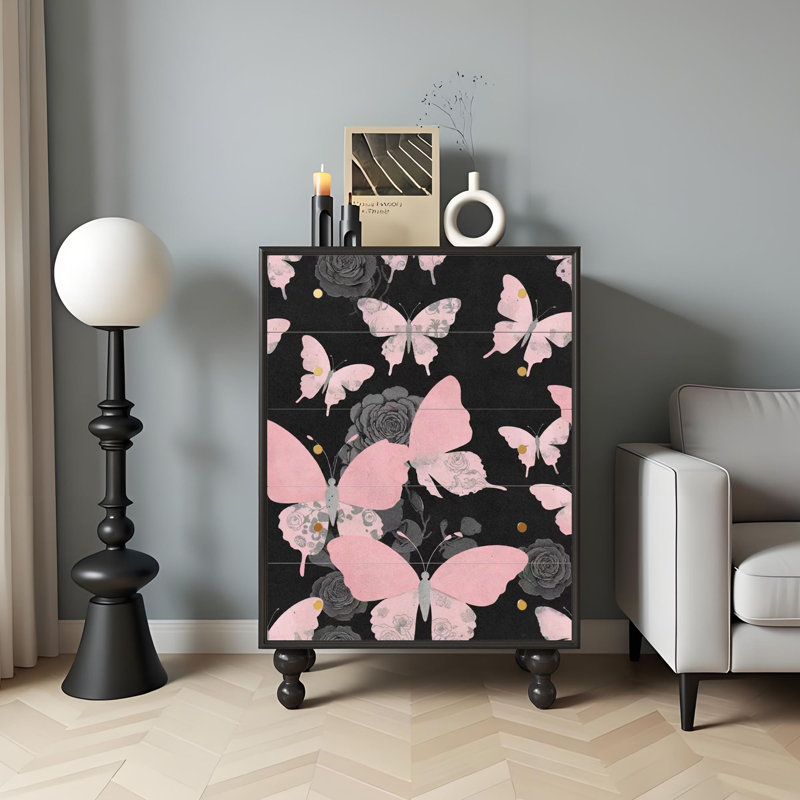 Commode d'appoint 5 tiroirs Ceridwen