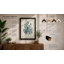 Single Stem in Blue Botanical - Framed Print-875975261-875975260