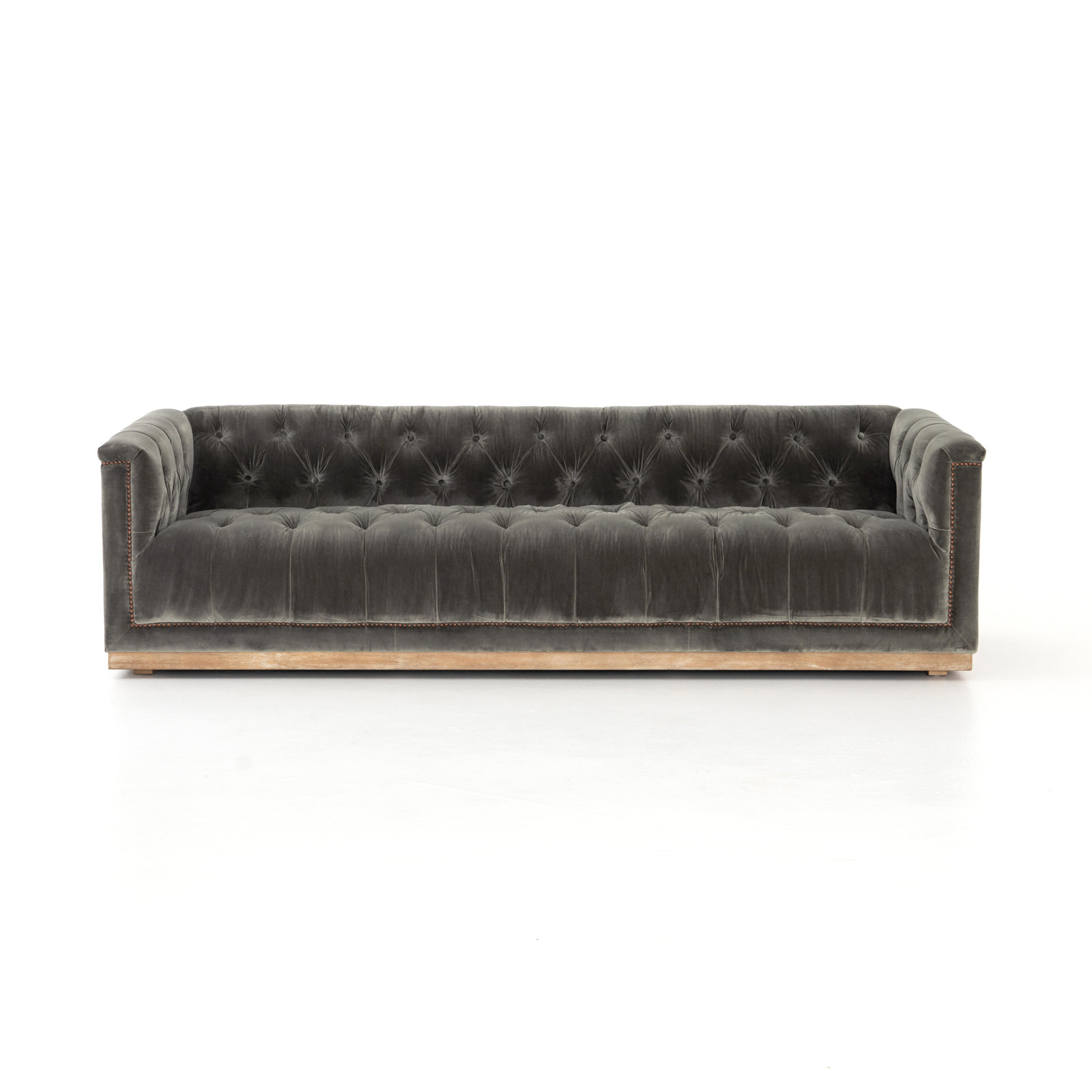 Byer 95'' Upholstered Sofa, Sapphire Birch Polyester Blend