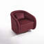 Fauteuil d'appoint pivotant en velours Leda-130624487
