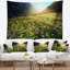 Tapisserie paysager avec des fleurs colorées-28486696