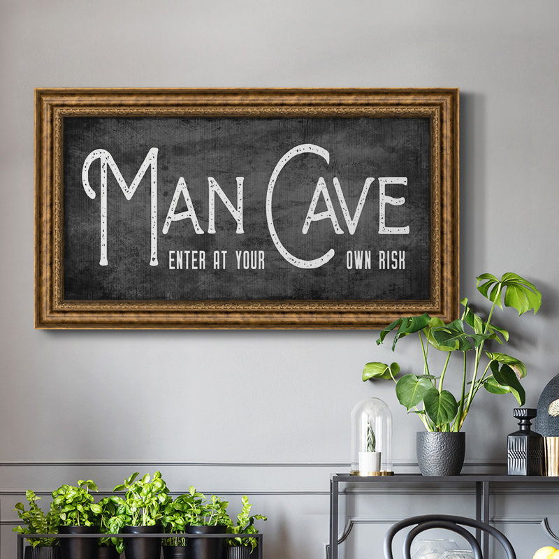 «Man Cave», reproduction d'un seul cadre photo sur toile, H 21 po x l 37 po x P 1 po