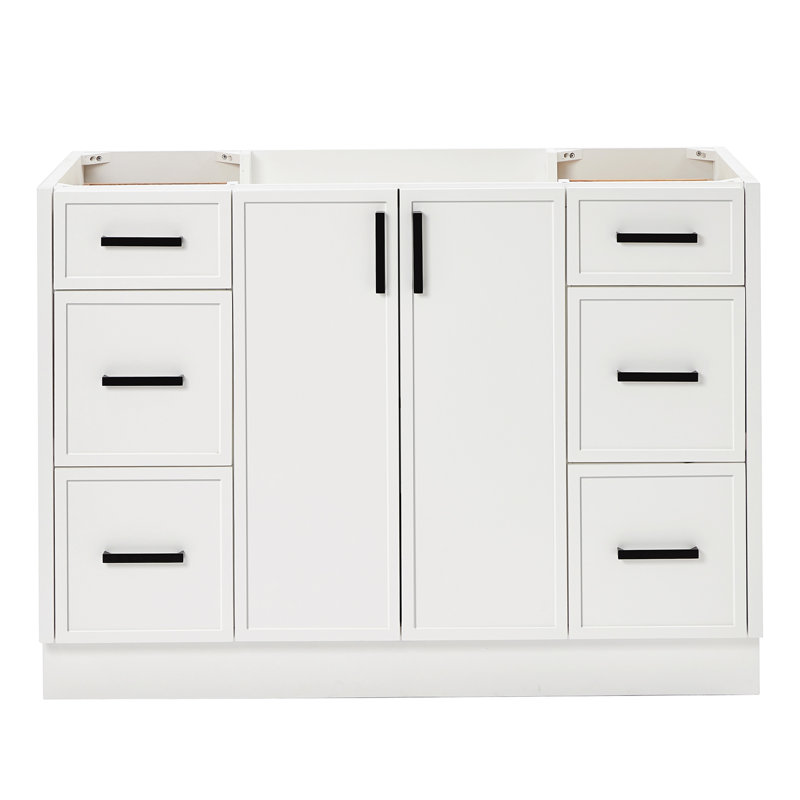 Base de meuble-lavabo simple ARIEL Kelley 48 seulement, Blanc