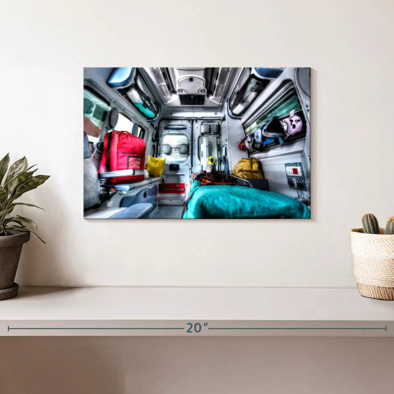 Mehar Ambulance In Action, 8" H x 12" W