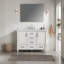 Ensemble de meuble-lavabo simple autoportant 48 po avec 2 poignées entièrement assemblé