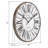 Monroy Round Metal Farmhouse Wall Clock