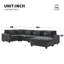 Canapé modulaire en U 128 * 67 "-117249877