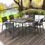 Steel Patio Dining Set Table,