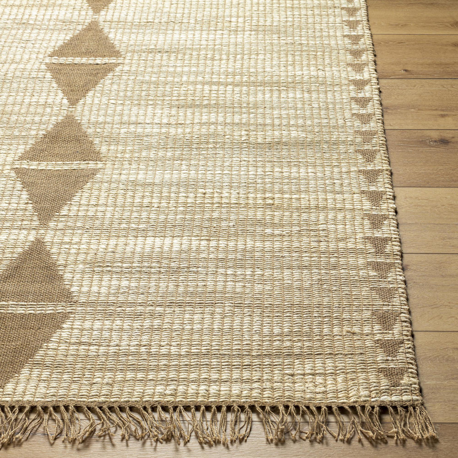 Castlewood Handmade Jute / Sisal Yellow Rug, Rectangle 8' x 10'