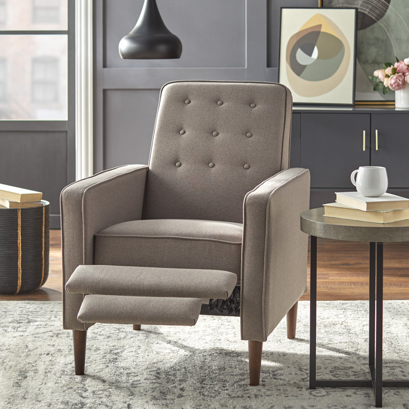 Fauteuil inclinable Gjuro, Mélange de polyester brun