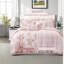 Ensemble de literie floral rose, 1 place et 1 place et demie, en microfibre pour des chambres confortables