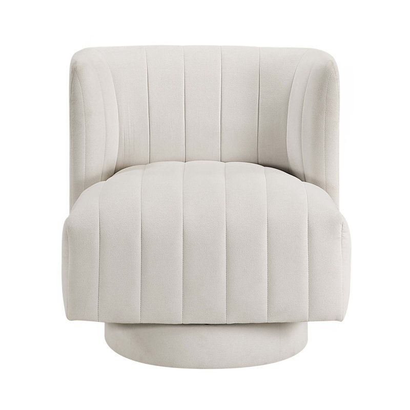 Chaise d'appoint rembourrée Modern, Beige
