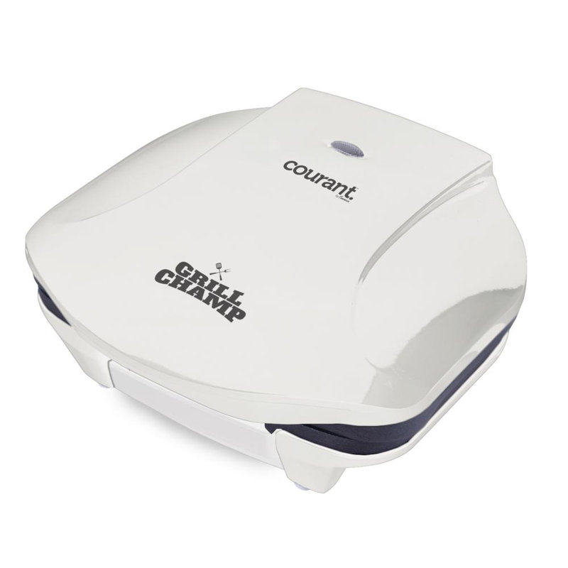 Courant 8 in. Non Stick Electric Grill Sandwich Maker & Panini Press with Lid