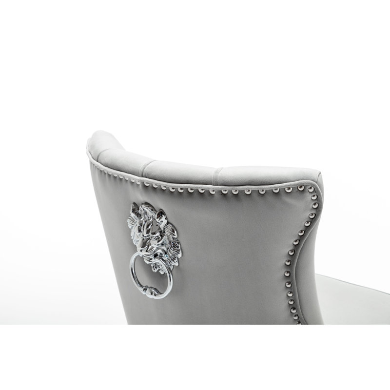 Able Swivel Upholstered Adjustable Height Counter Stool with Metal Frame, Light Grey