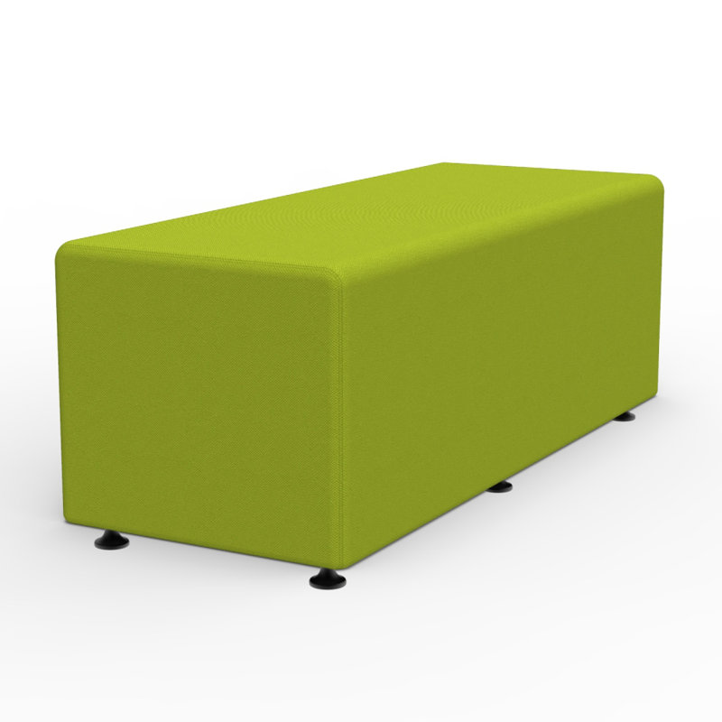Rectangle Kids Soft Seating, 16" H x 48" W x 19" D, Light Green