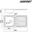 Belfry Kitchen Bell 510mm W Single Bowl Stainless Steel Drop-In Kitchen Sink with 2 Faucet Holes