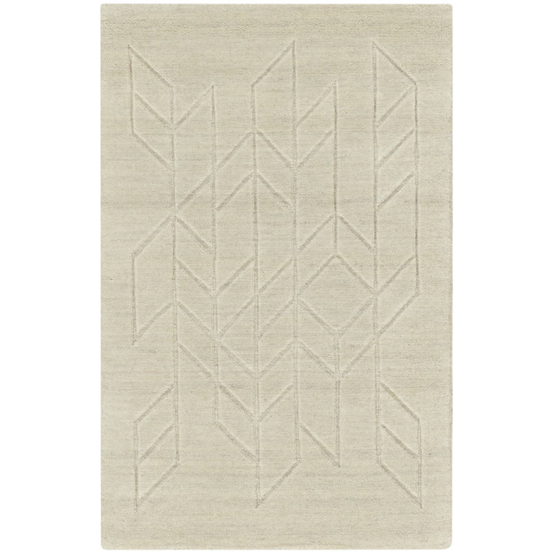 Nourison Alessia 2' x 3' Ivory Modern Indoor Rug, Ivory, Rectangle 2' x 3'