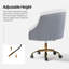 Chaise de travail en velours Doreen-1220209886