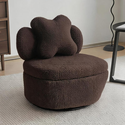 Upholstered Swivel Accent Chair