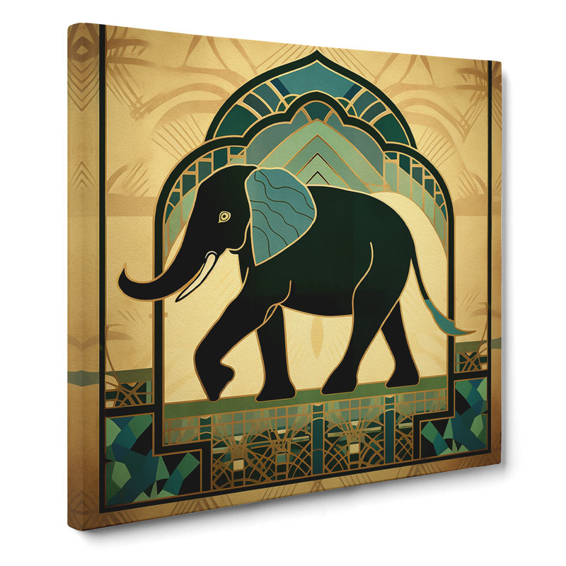 Elephant Art Deco - Print