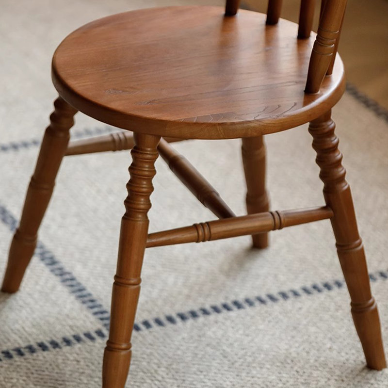 Chaise d'appoint en noyer Windsor (ensemble de 2), Walnut