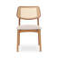 Modern Brazilian - Beth - Cane Side Chair - Medley Ivory Seat - Nogal Frame - Nogal Cane Webbing-1468277084