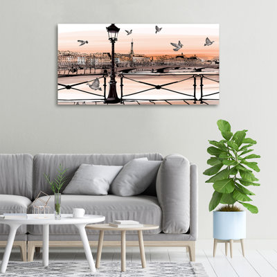 Twilight In Paris - Wrapped Canvas Print