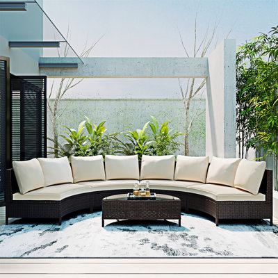 Ensemble de canapé modulaire d'extérieur 5 pièces 5 pièces