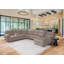 Canapé-lit modulaire inclinable électrique avec rangement Paille Driftwood 6 pièces