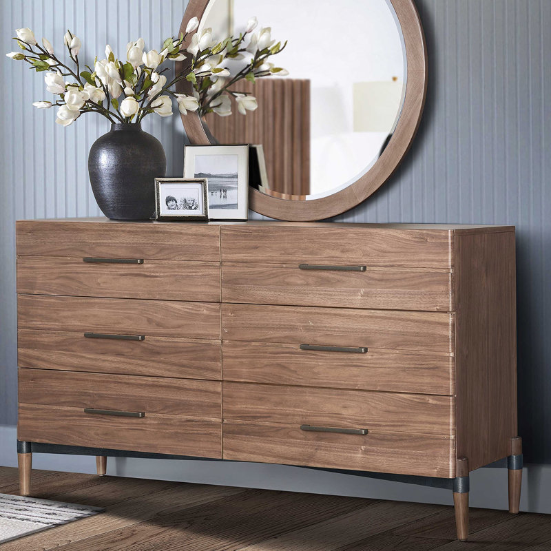 Commode à six tiroirs pour chambre à coucher