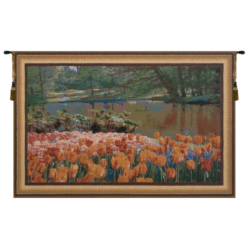 Loom Woven Cotton Blend Wall Hanging, 62" H x 97" W