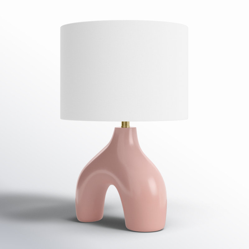 Arlis Ceramic Table Lamp, Pink