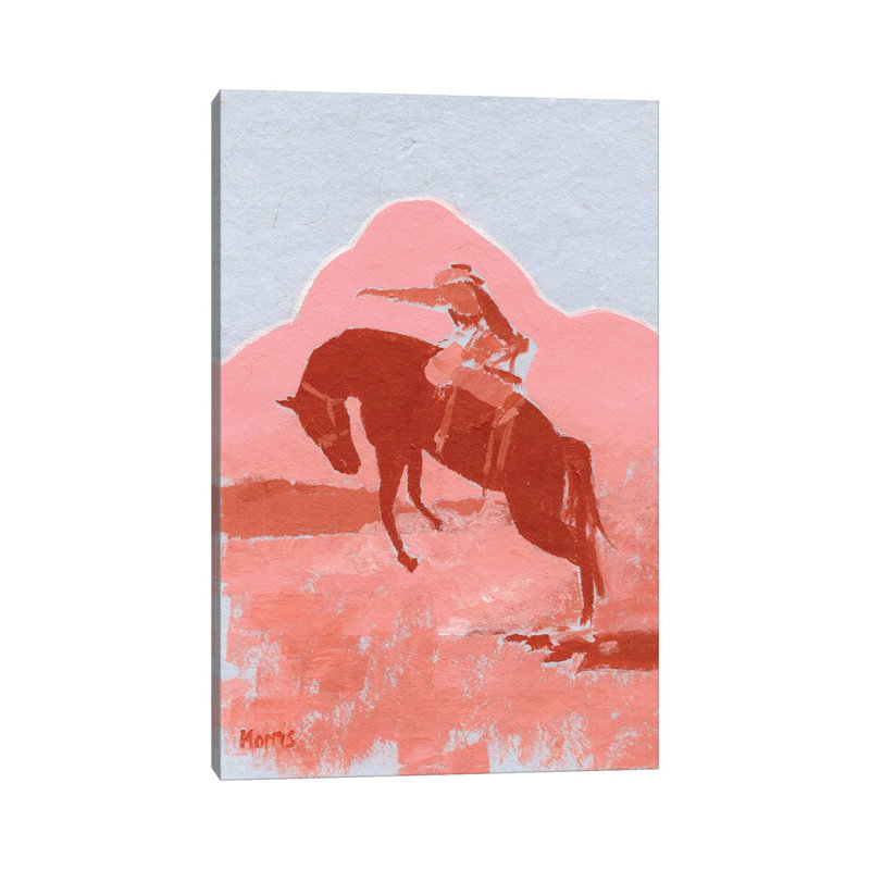 Ride 'Em Blue Skies 1 Piece Wall Art on Canvas, 30.48 cm H x 20.32 cm W x 1.905 cm D, Does Not Apply