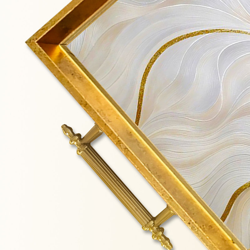 Élégant plateau en verre de 19,7 po x 11,4 po x 1,4 po | Fabrication 100% verre durable | Facile à nettoyer avec un chiffon humide | Idéal pour le service, la présentation décorative et l'organisation | Ajout élégant à la décoration intérieure