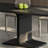 Italian simple black matte dining table sets-102629865