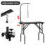 153cm H x 80.5cm W x 49.5cm D Metal Adjustable and Foldable Dog Folding Grooming Table-132336983