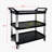 Three-Layer Thickened Plastic Mobile Tool Cart