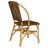 Lexley Woven Rattan Dining Side Chair Brown (Set Of 2)