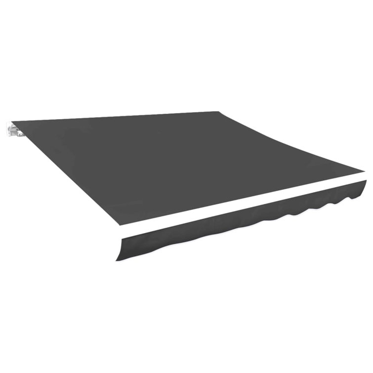 Dakota Fields 2.96cm W x 3.81cm D Glass Anthracite Cover Retractable Patio Awning