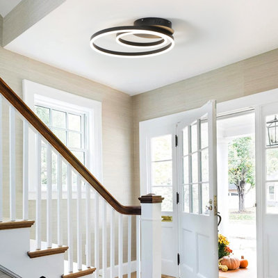 2-Light LED Flush Mount Dimmable for Bedroom Hallway Living Room