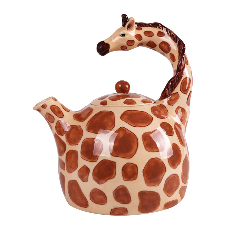 Théière girafe en céramique