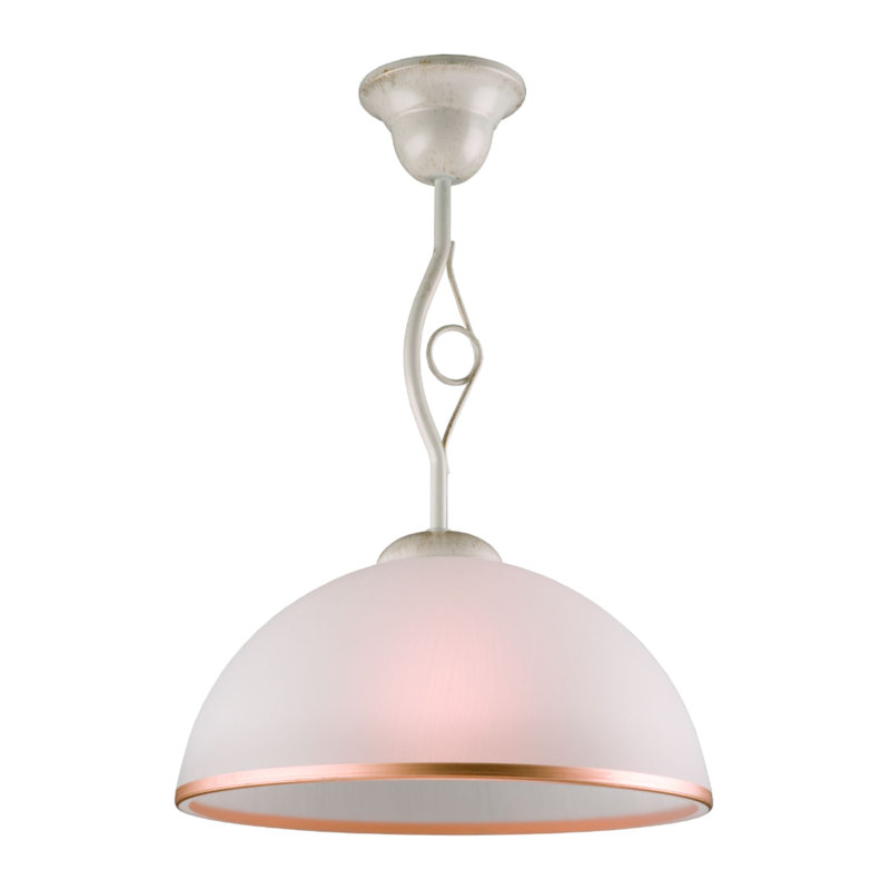 Zana 1 - Light Dome Pendant, White, White/Gold