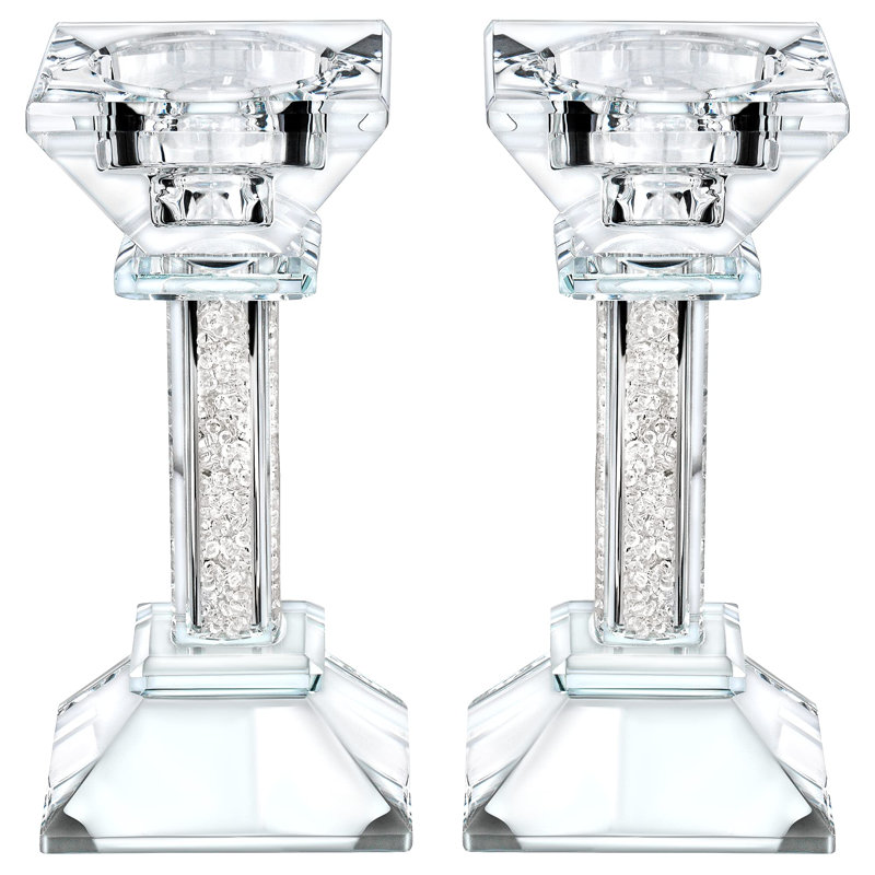 Bougeoir de table en cristal 5,3 po