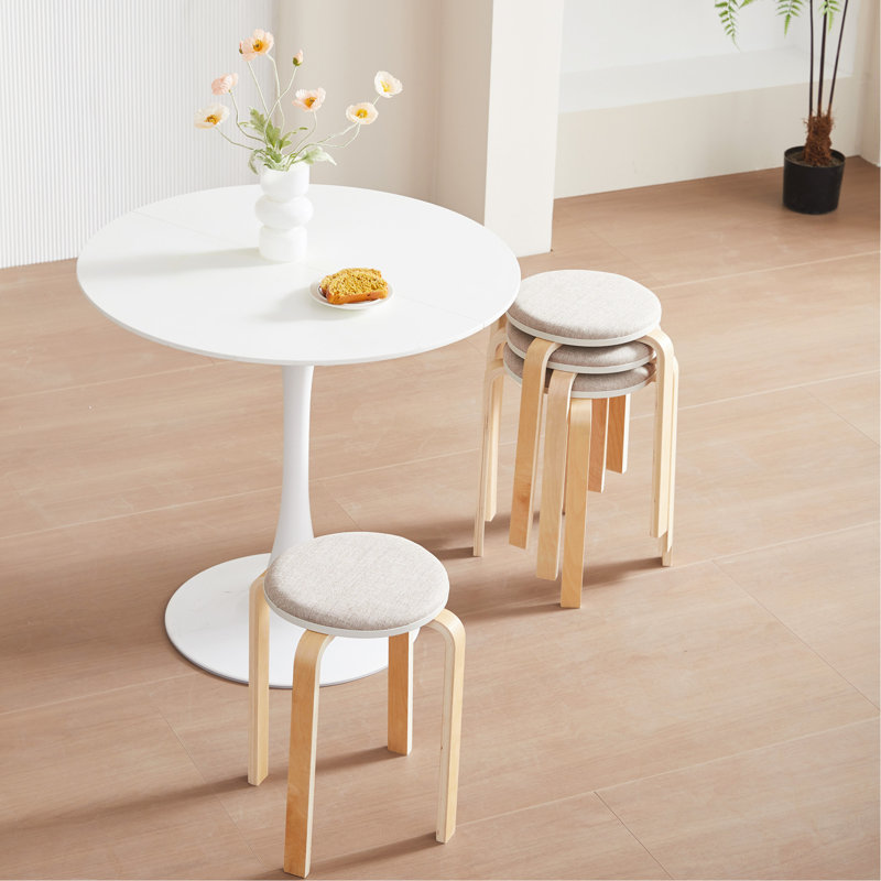 Set Of 4 Stackable Stools For Various Occasions And Spaces